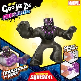 Figurina elastica Goo Jit Zu Goo Shifters Marvel- Black Panther 42577-42580