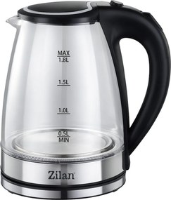Fierbator electric Zilan ZLN8115, putere 1800 W, capacitate 1.8 litrii, transparent