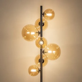 Brilagi - Lampă de podea LED MILLA, 7xG9, 3W, 230V, negru cromat/auriu
