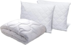 Set pilota pat de lux, 4 anotimpuri 200x220 cm si 2 bucati de perne matlasate 50x70 cm