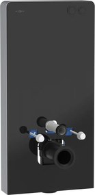 Mexen Tex Air G cadru de suprafață pneumatic pentru WC, sticlă neagră - 61150A-70