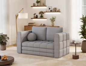 Canapea Kastol , gri chenille extensibil, 137x71x74 cm – Soreli 04