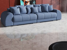 Canapea extensibilă dumonde cu 2 lăzi de depozitare si sezut confortabil din spuma high-density, Verona Enjoy Blue 310x100 cm