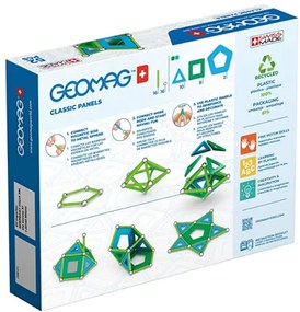 Geomag set magnetic 52 piese Classic Panels green line, 471