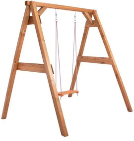 Leagan pentru copii, cu cadru lemn, 170x160x205 cm, Springos 