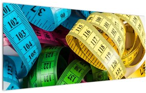 Tablou cu metri colorați (120x50 cm)