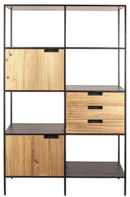 Biblioteca din salcam Madison 116x190 cm