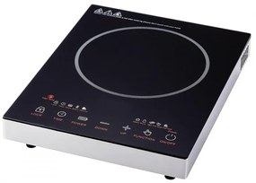 Plita cu infrarosu Elite EFP-1256T, 2200W, Afisaj LED, Control prin senzor, Timer, Negru/Gri