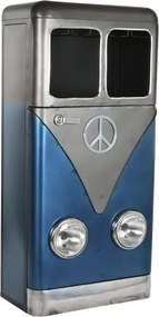 Bar din metal cu suport pentru sticle și pahare, 71x43x152 cm, „Blue Van”