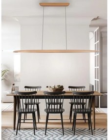 Lustră LED pe cablu LED/22W/230V 4000K 130 cm fag/lemn masiv