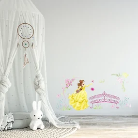 Autocolant de perete "Prințesa Belle" 43x86 cm