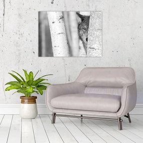 Tablou - Lupul din pădure (70x50 cm)