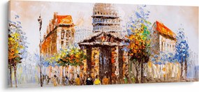 Tablou - Monument de oraș pictat (120x50 cm)