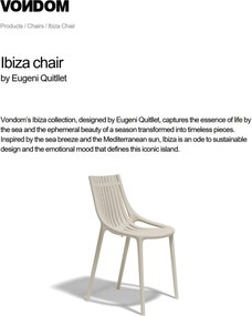 Set de 4 scaune de exterior / interior design modern premium IBIZA 65040