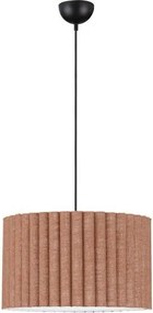 Lustra suspendata cu abajur din in cafeniu Nos