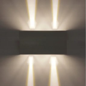 Aplică LED de exterior LED/12W/230V IP54 neagră