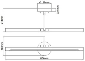 Aplică LED dimabilă pentru tablouri ALTON LED/10W/230V aurie Elstead ALTON-PL-L-BB