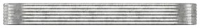 Jardiniera, argintiu, 322x100x36 cm, otel vopsit electrostatic 1, Argintiu, 322 x 100 x 36 cm