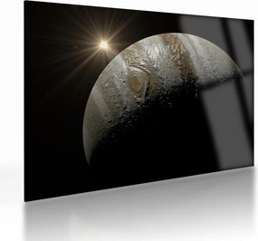 Tablou pe sticlă cu planetă în cosmos (70x50 cm)
