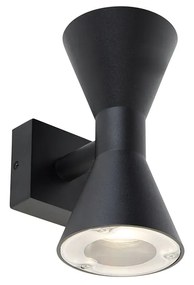 Aplică modernă neagră cu 2 lumini - Rolf