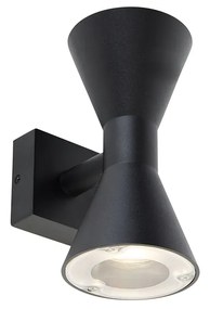 Aplică modernă neagră 2 lumini - Rolf
