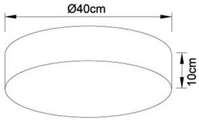 Globo 15365D - Plafonier LED dimabil SINNI LED/24W/230V + telecomandă