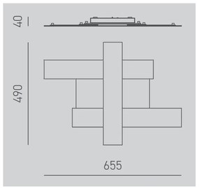 Plafonieră LED Gea Luce DOHA P P N DOHA LED/30W/230V negru
