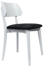 Scaun de sufragerie EZRA alb/negru