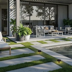 Mini Stalp de gradina IP65 BALIC negru H-10cm