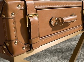 Masuta auxiliara LUX design italian Cowhide camel