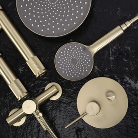 Set de dus incastrat Rea Lungo Stripe Gold Brush + BOX
