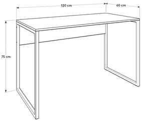 Masă PC Calliope 3 (nuc deschis) . 1109393