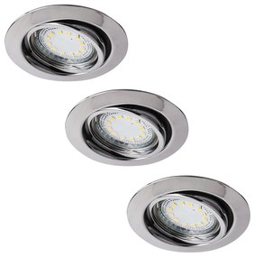 Rabalux 1050 - SET 3xLED Lampă încastrată LITE 3xGU10-LED/3W/230V