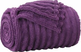 vidaXL Pătura de aruncat Violet 240 x 220 cm Molton