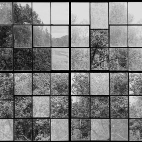 Fototapet, Factory Window, Graphite, Rebel Walls