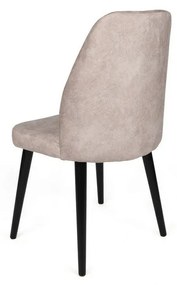Set de scaune de sufragerie Alfa Cream and Black, 2 buc.