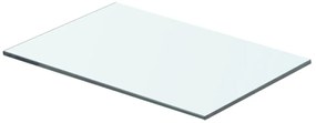 vidaXL Raft din sticlă transparentă, 40 x 20 cm