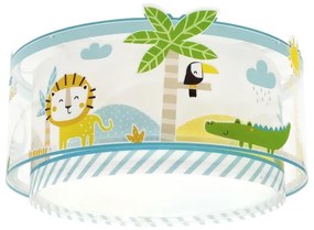 Plafonieră pentru copii JUNGLE 2xE27/15W/230V Dalber 76116