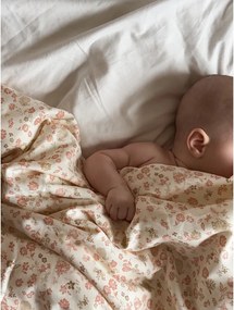 Lenjerie de pat pentru copii, bej din bumbac organic pentru pătuț 70x100 cm Augusta – Cam Cam Copenhagen