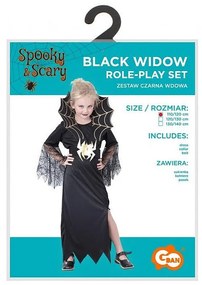 Halloween Spider Costum Văduva Neagră 120/130 cm