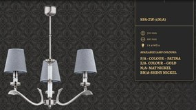 Candelabru 3 brate elegant realizat manual Sparone