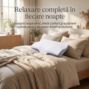 Perna cervicala ortopedica CERVI-SAN Prim memory foam