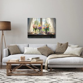 Tablou - Buchet la fereastră (70x50 cm)