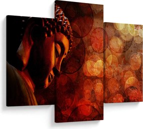 Tablou - Buddha în nuanțe roșii (90x60 cm)