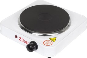 Plita electrica ZILAN Alb ZLN2173, 1500 W, 26 x 26 x 9.5 cm, 1 arzator, cu 5 trepte de reglaj,