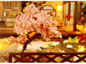 Casă miniaturală 2Kids Toys vilă îmbelșugată cu sakura 2xAAA