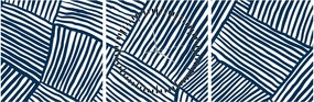 Tablou - linie 3D (cu ceas) (90x30 cm)