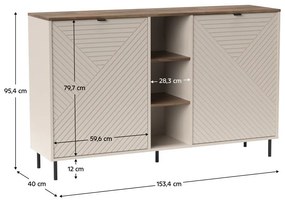Dulap Explicaba 1 (cashmir + stejar castello) . 1116324