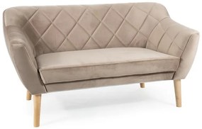 Canapea Karo 2 velvet bej inchis/fag Blu40