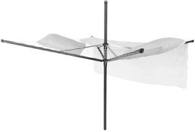 Uscator de rufe pentru exterior Brabantia Lift-O-Matic 1003467, 50 m, Inaltime reglabilă, Baza pentru betonare, Husa, Geanta clesti, Rezistent la coroziune, Negru